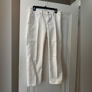 Lucky Brand white jeans. Sweet Crop. Size 8/29.